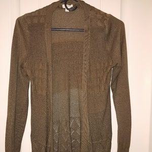 Olive cardigan sweater